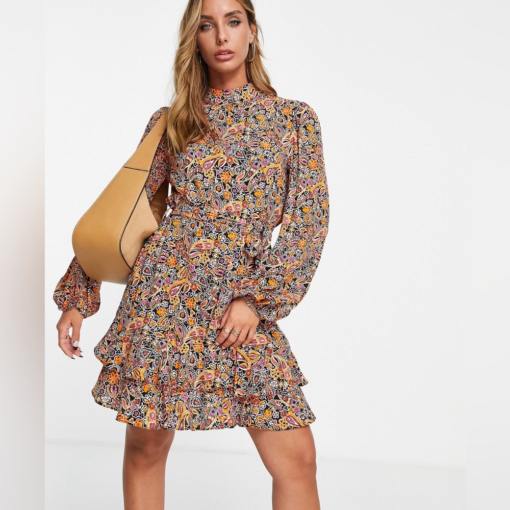 River Island Patterned Cocktail Dress